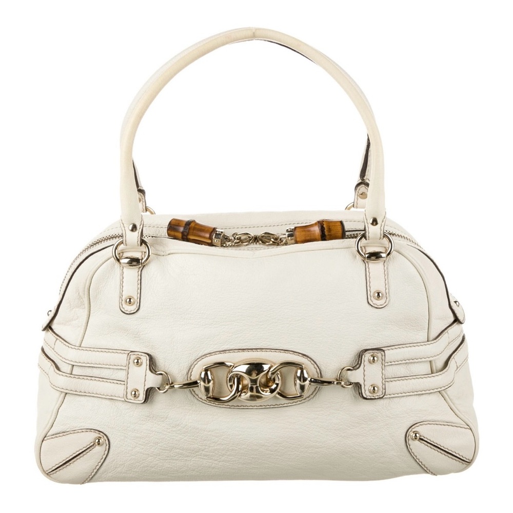 Gucci Large Leather Wave Boston Bag